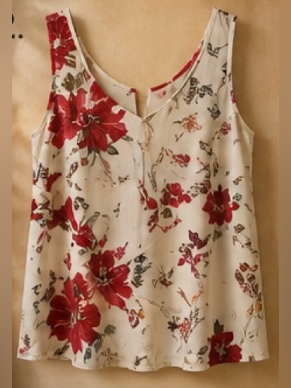 Crescent Stitch Fix Women Floral Print Sleeveless‎ Blouse Size Large